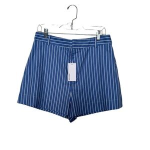 NWT Reformation Blue And White Willow Shorts Size 10